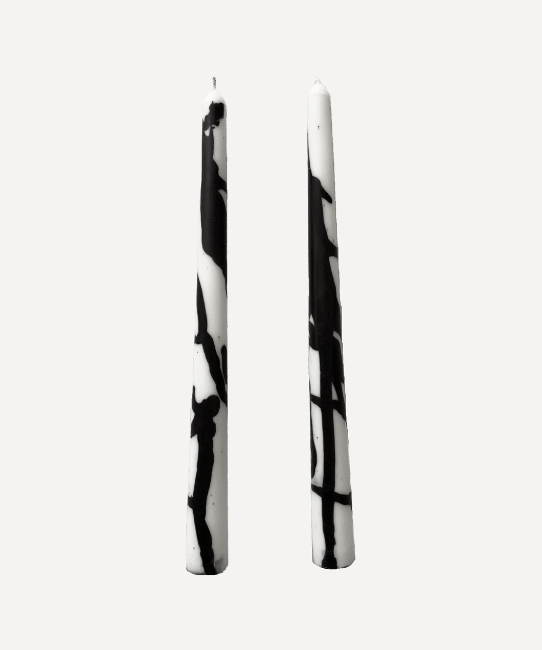 Black Ribbon Taper Candles